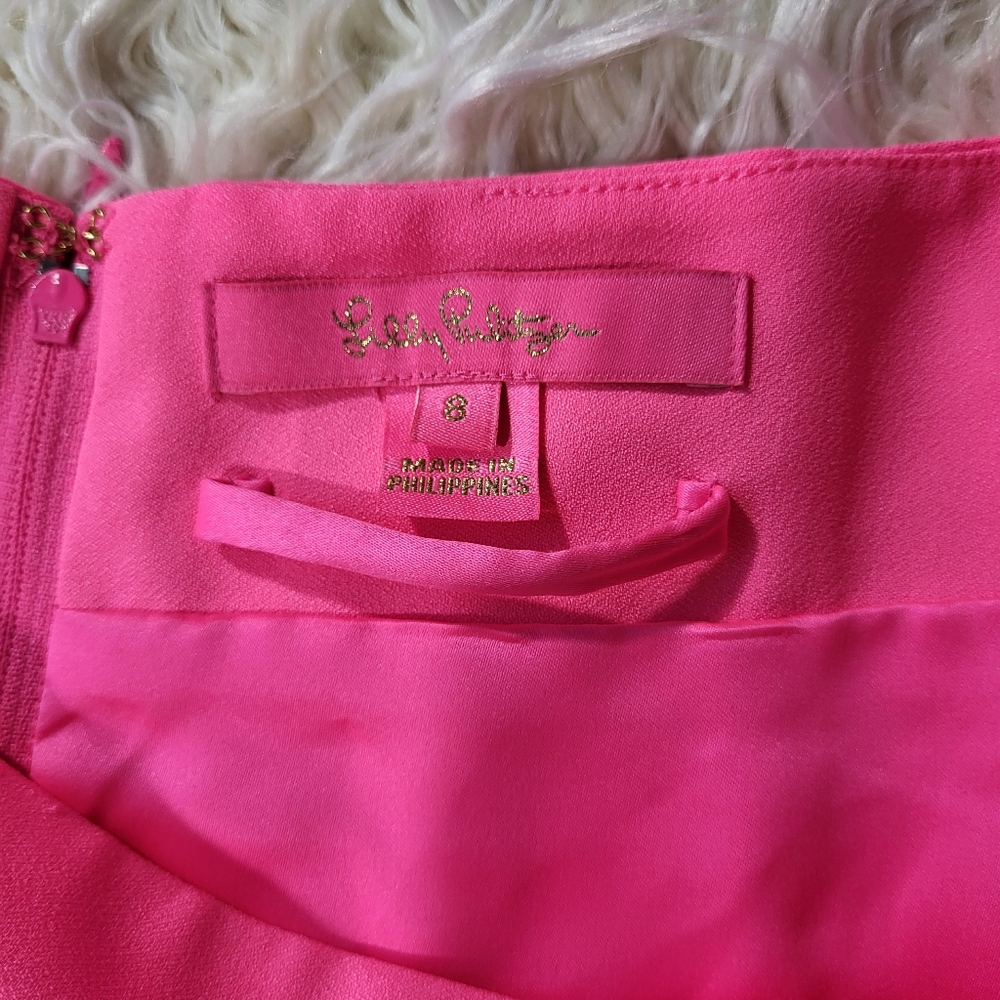 Lilly Pulitzer Jada Off-The-Shoulder Jumpsuit in Pink Isle Size 8 - Picture 7 of 15